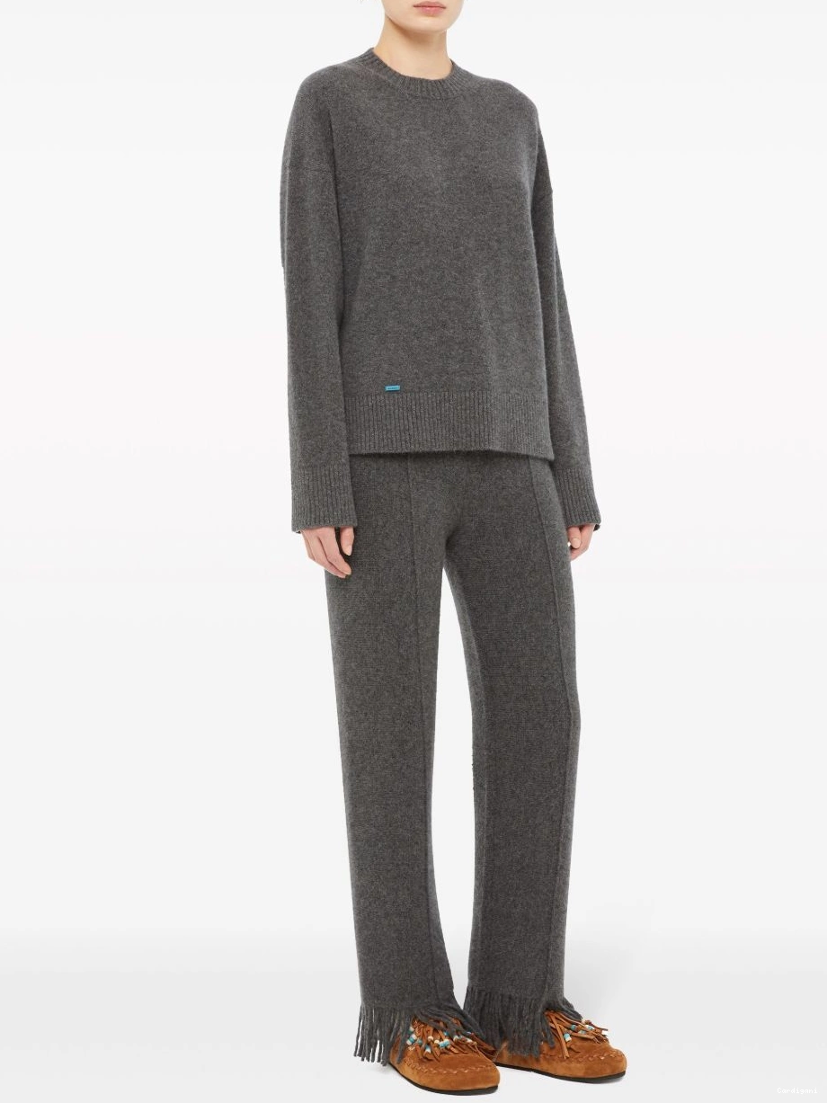 Affordable cashmere-silk Women Alanui blend jumper crew-neck 0418